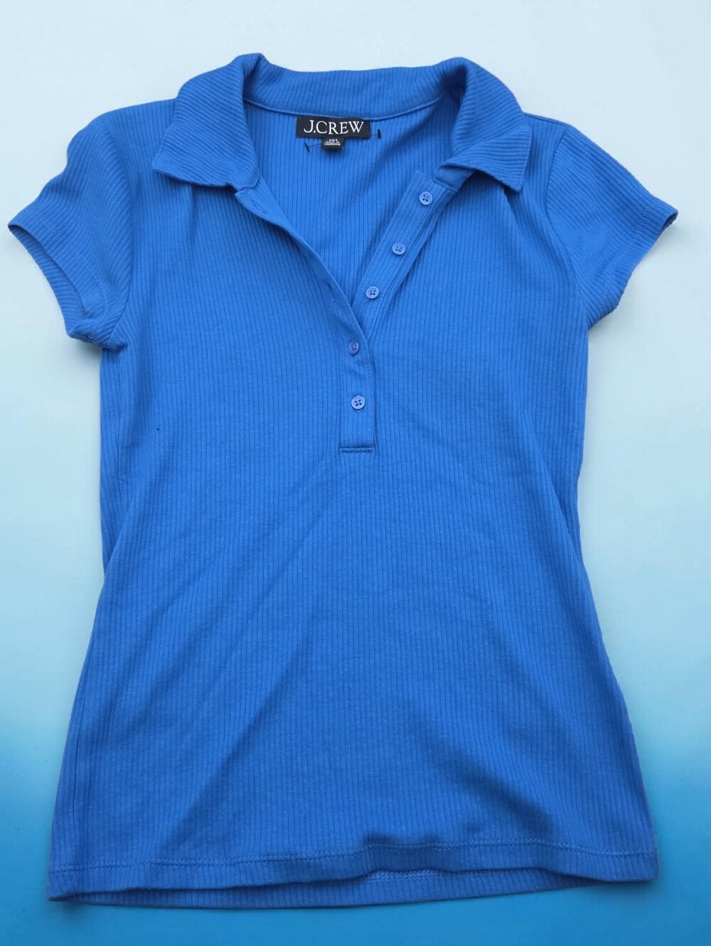 *1630 J. Crew polo knit top shirt Women XXS